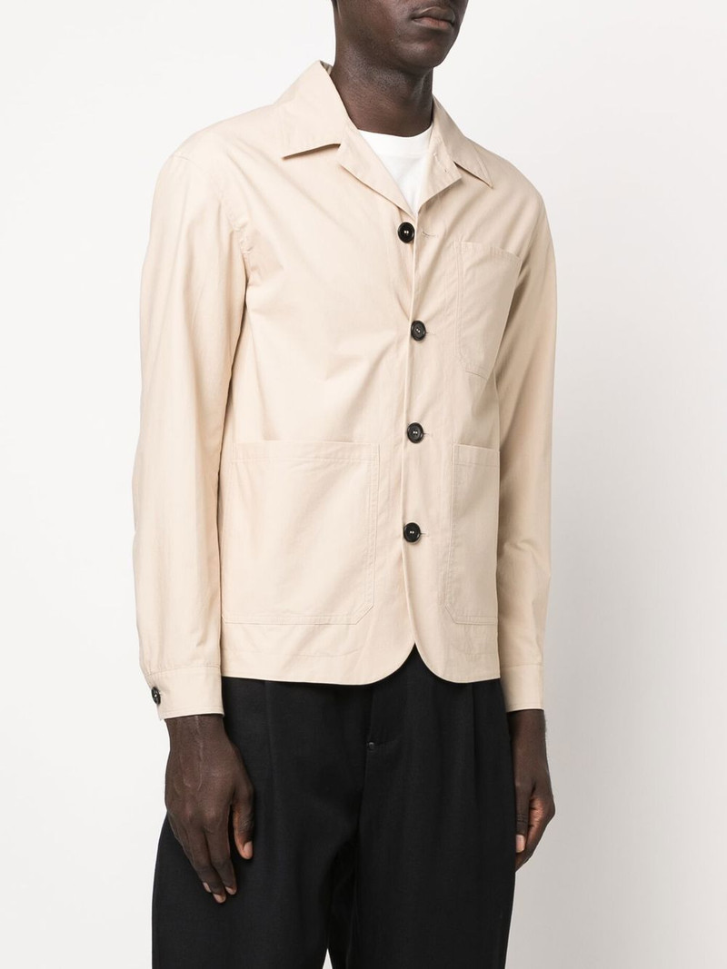 Cuban-collar organic-cotton shirt-jacket 3