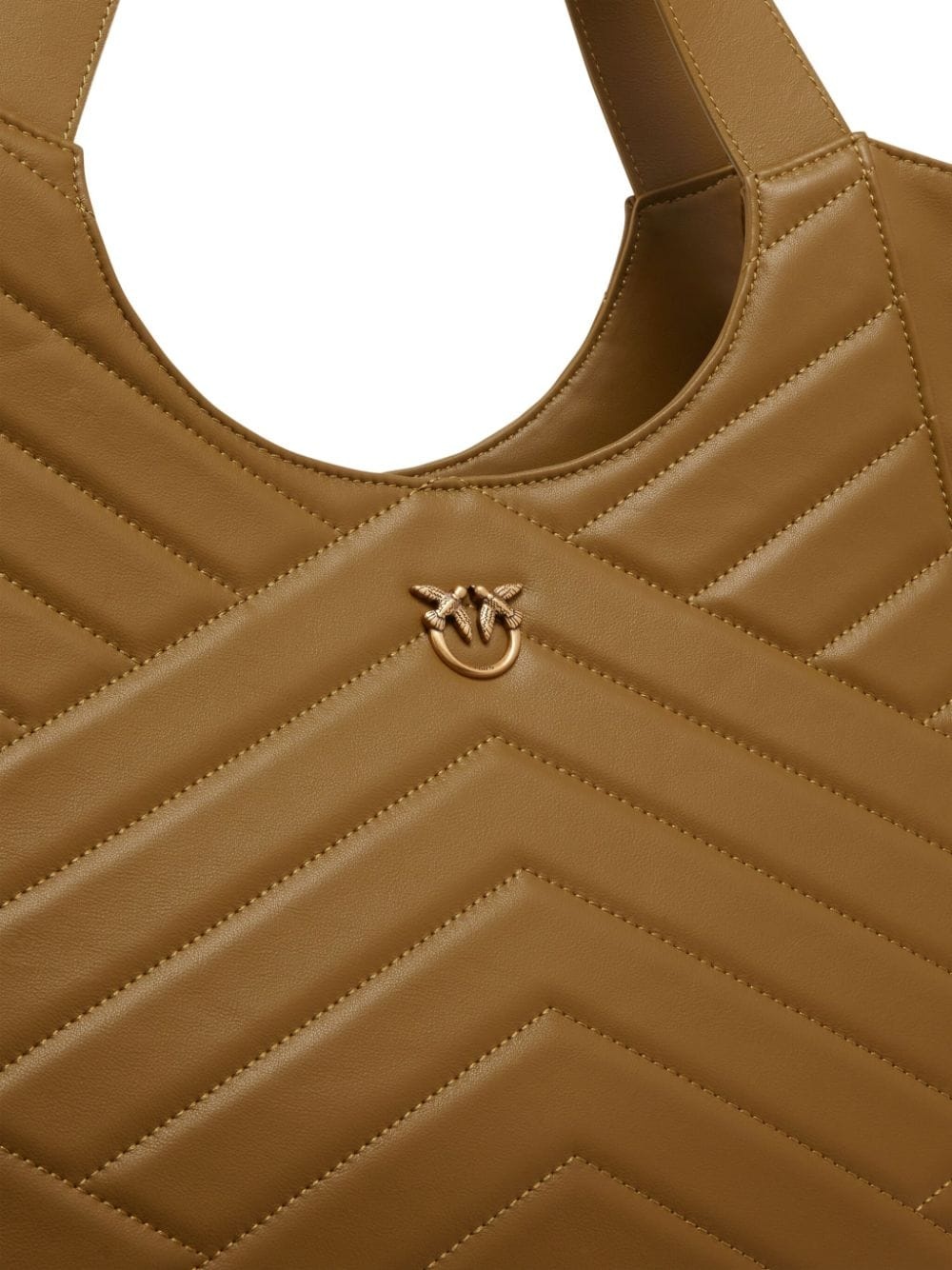トートバッグ Pinko Chevron Quilted Cow Leather Tote Bag Pinko Chevron Quilted Cow Leather Tote Bag | THE LIST