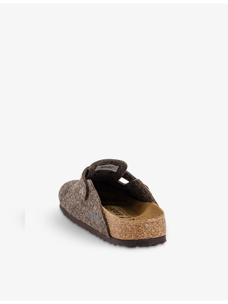 BIRKENSTOCK Boston buckle-fastened wool clogs outlook