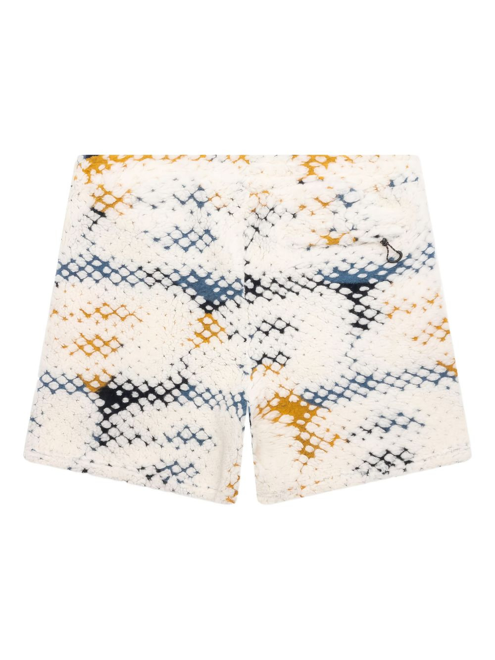 pixelated-print fleece shorts - 1