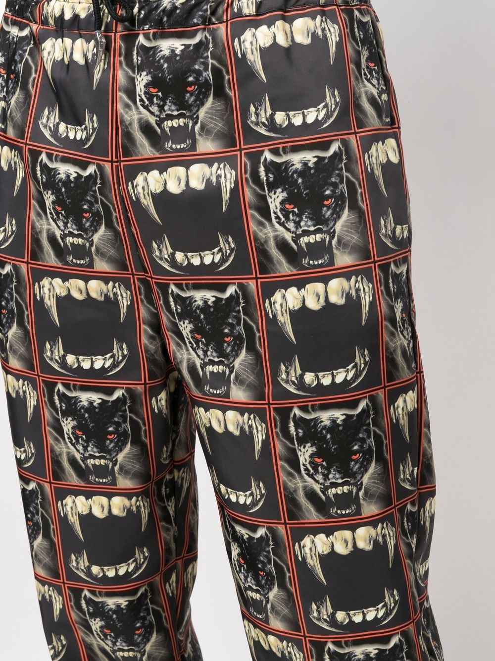 panther print track pants - 5