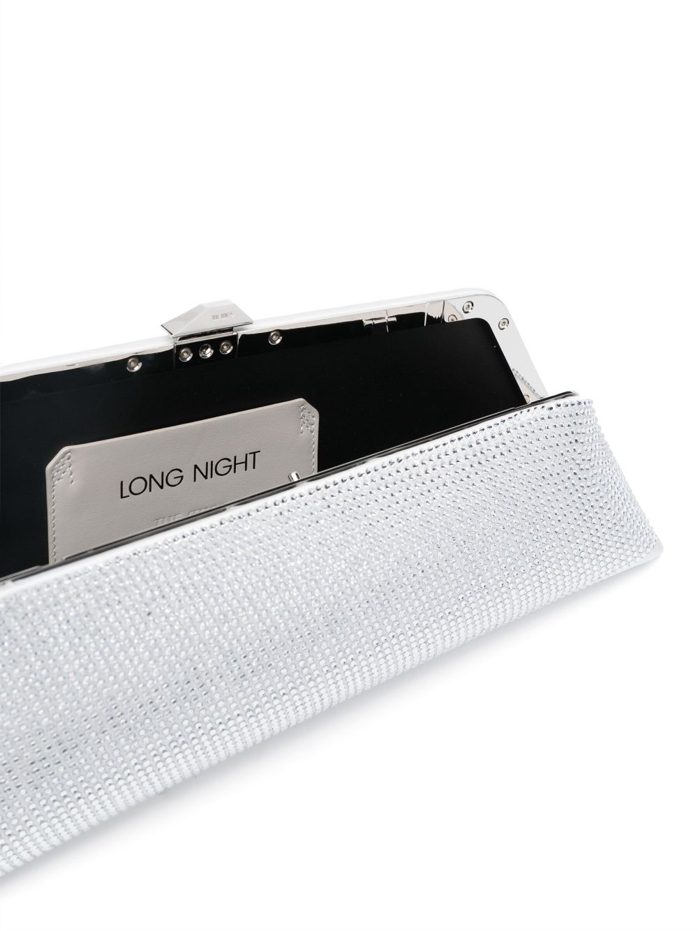 Long Night crystal-embellished clutch bag - 5