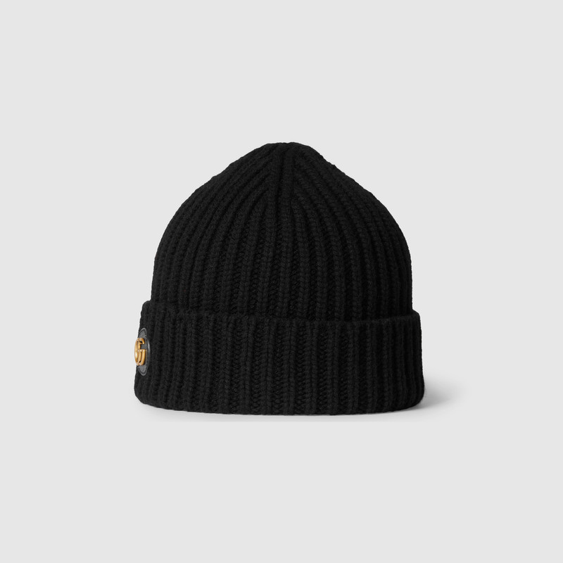 GUCCI Wool cashmere hat with Double G outlook