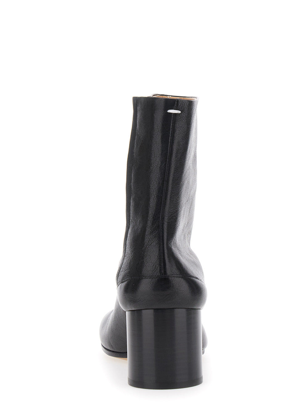 Maison Margiela Women 'Tabi' Black Ankle Boots With Pre-Shaped Toe In Leather Woman - 4