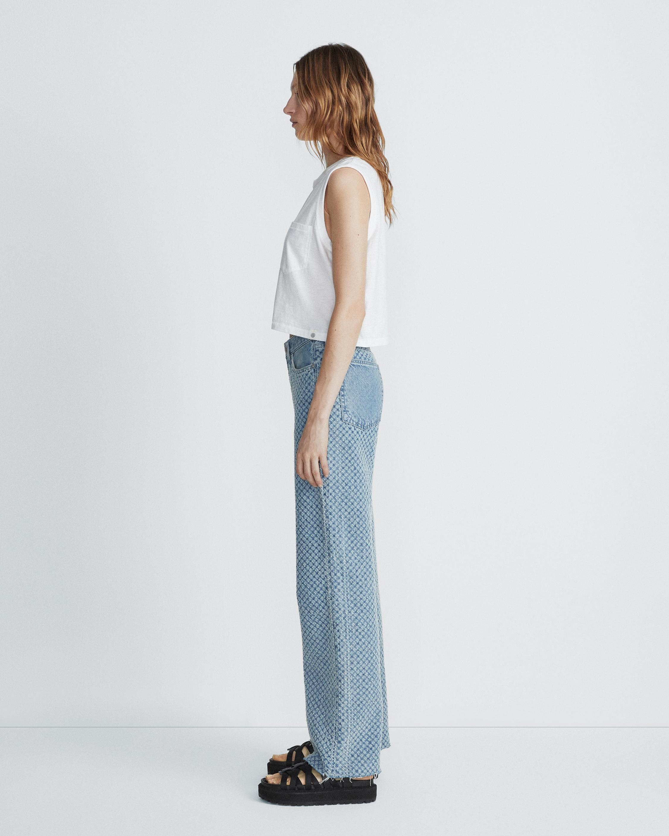 Logan Wide Leg - Indigo Tweed
Mid-Rise Rigid Jean - 4
