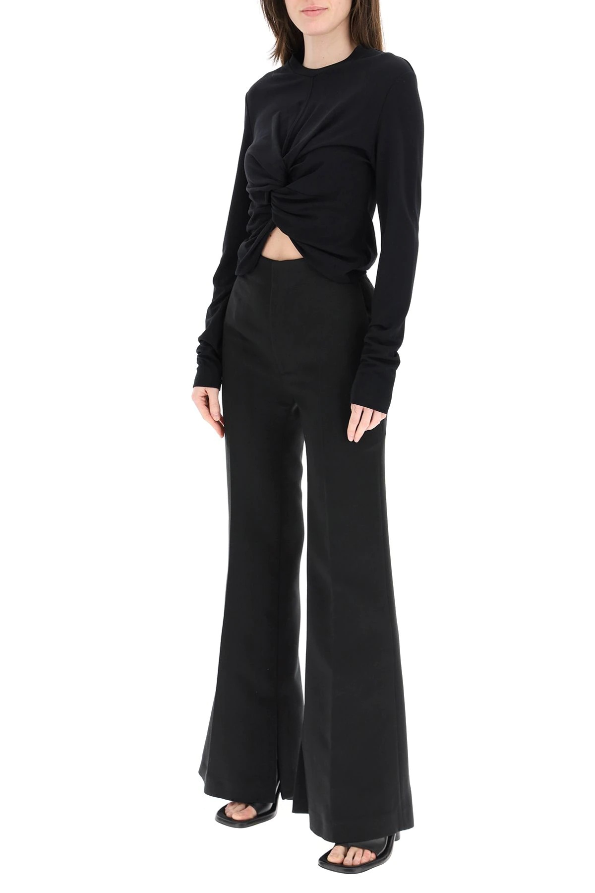 HIGH WAIST FLARE TROUSERS - 2