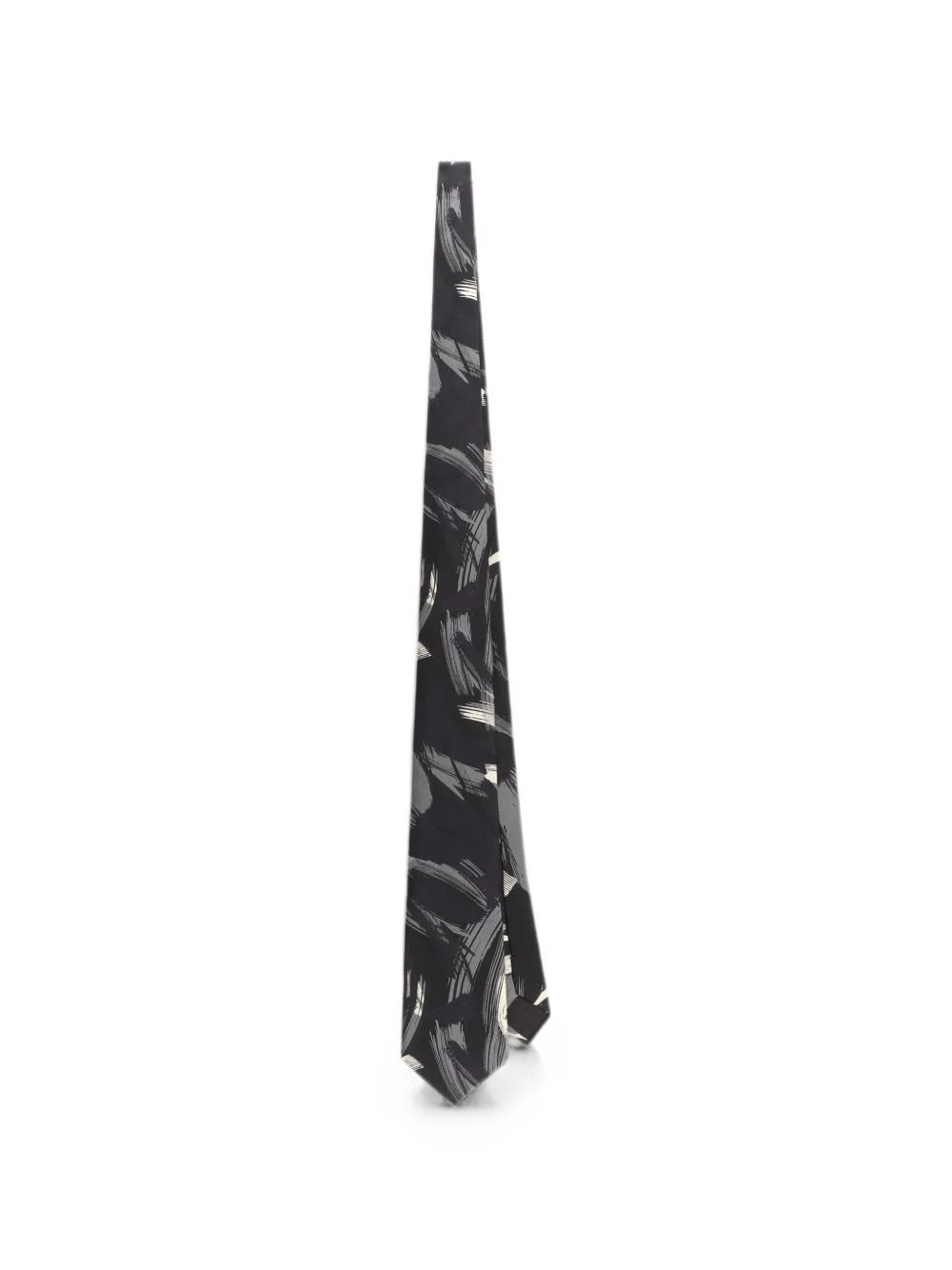 abstract-print twill tie - 1