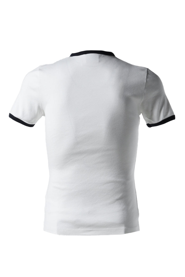 SIGNATURE CONTRAST T-SHIRT / BLANC HERITAGE/NVY - 2