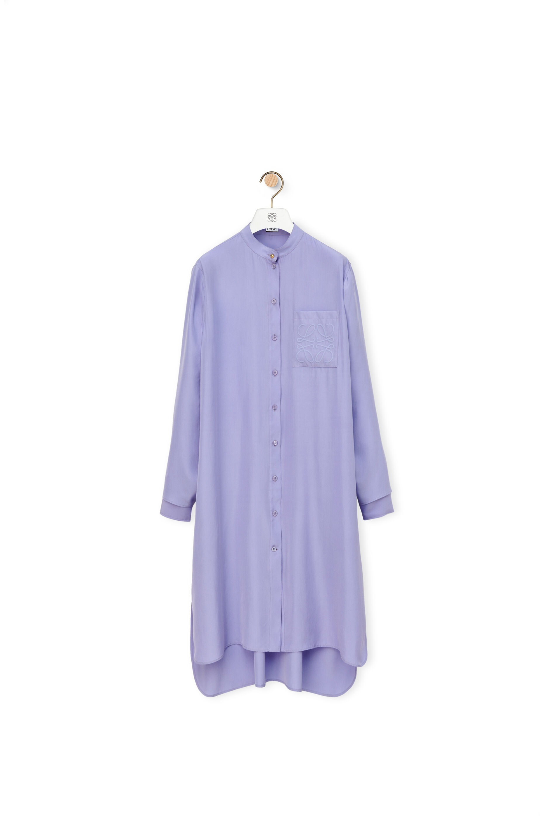 Anagram tunic dress in silk toile - 1