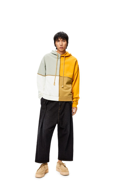 Loewe Multicolour stitched hoodie in cotton outlook