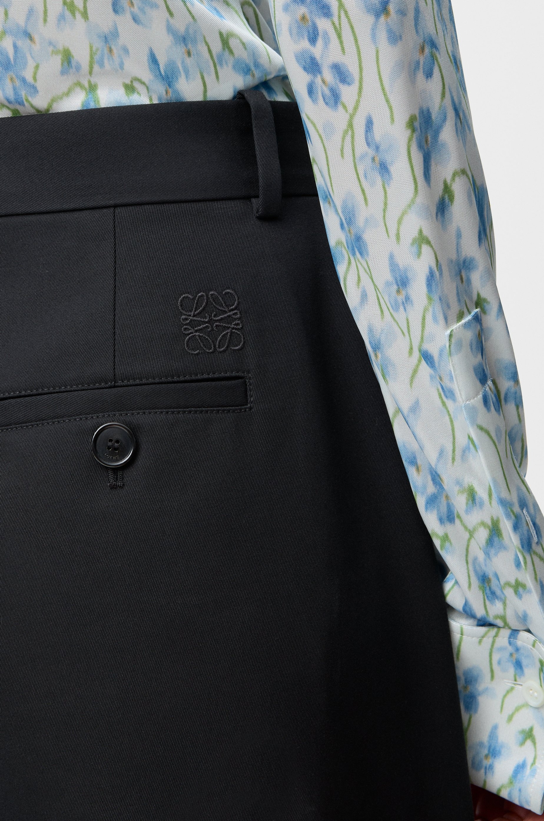 Barrel trousers in cotton and silk - 5
