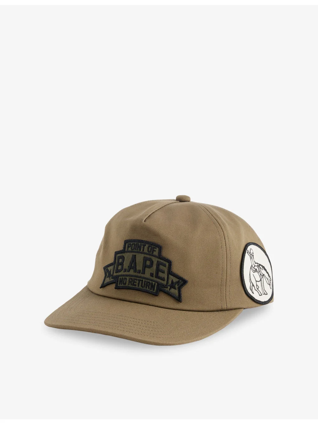 Brand-Patch Panelled Cotton Cap - 1