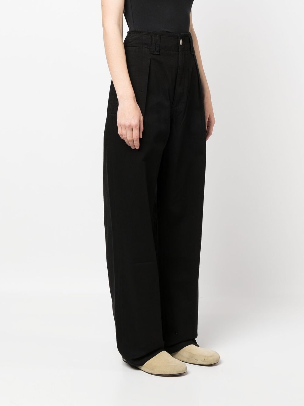 loose-fit denim trousers - 3