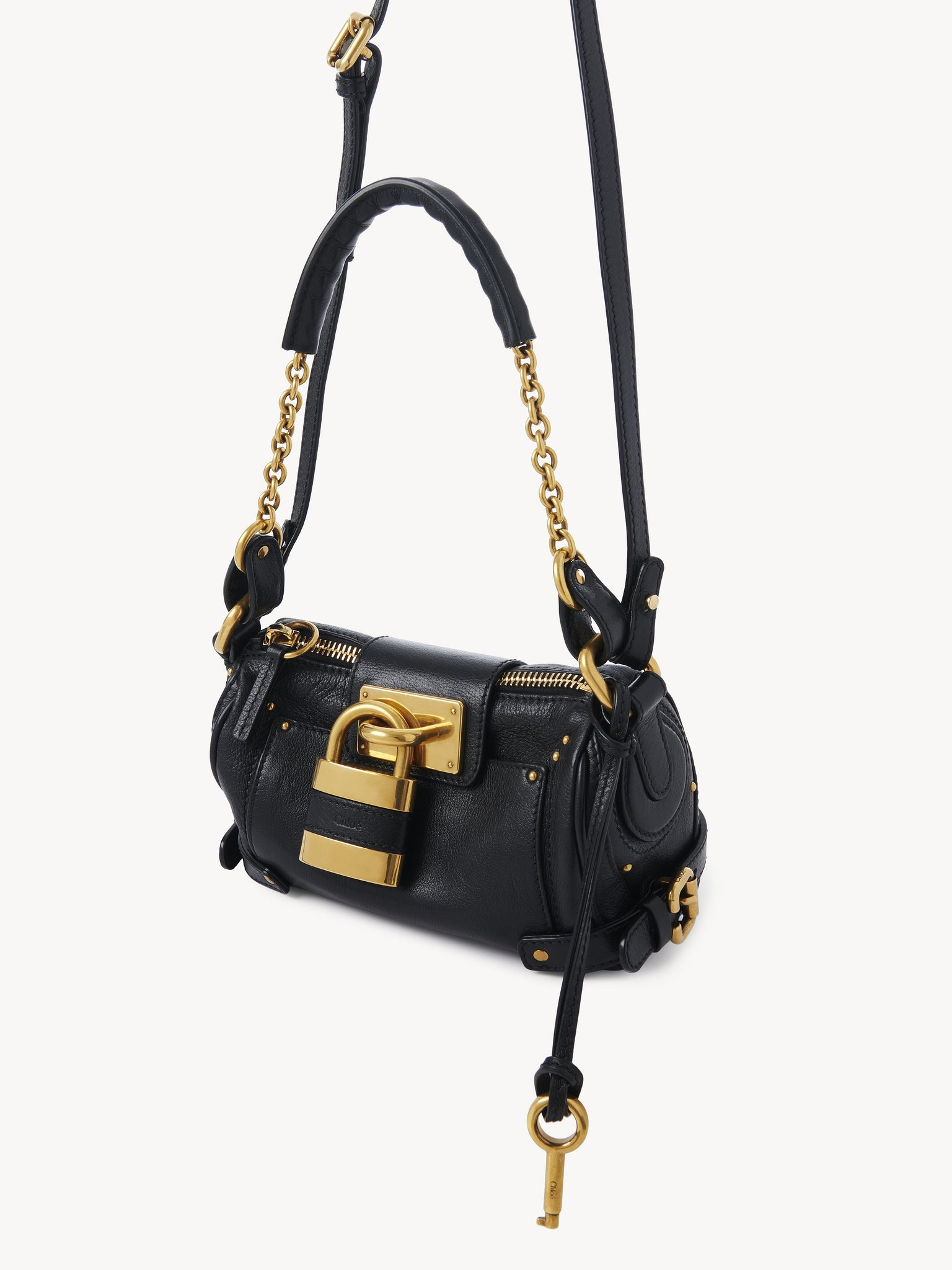 SMALL PADDINGTON CHAIN BAG IN GRAINED LEATHER - 3