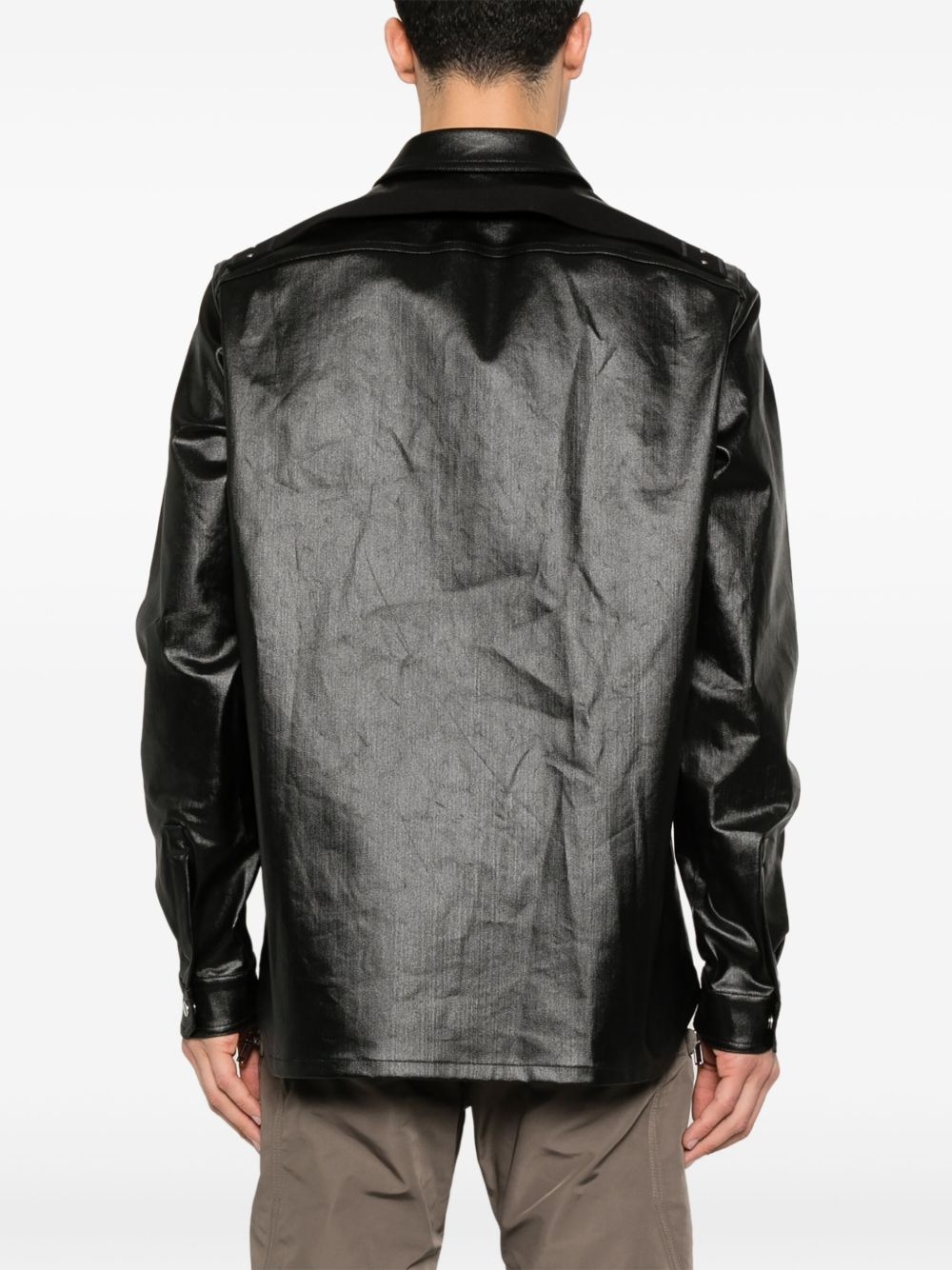 coated overshirt - 4