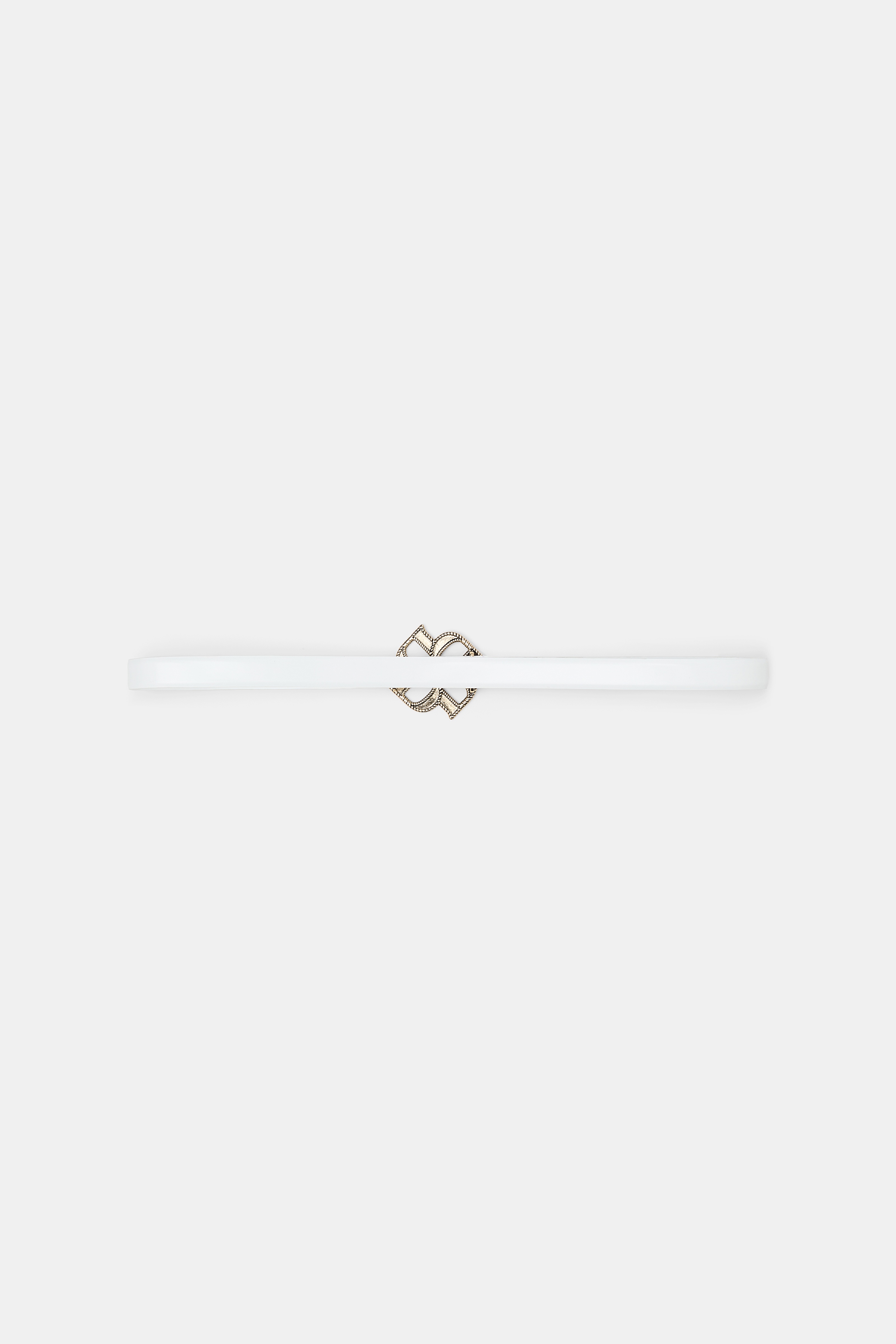 SUBTLE SHINE d rose buckle belt - 6