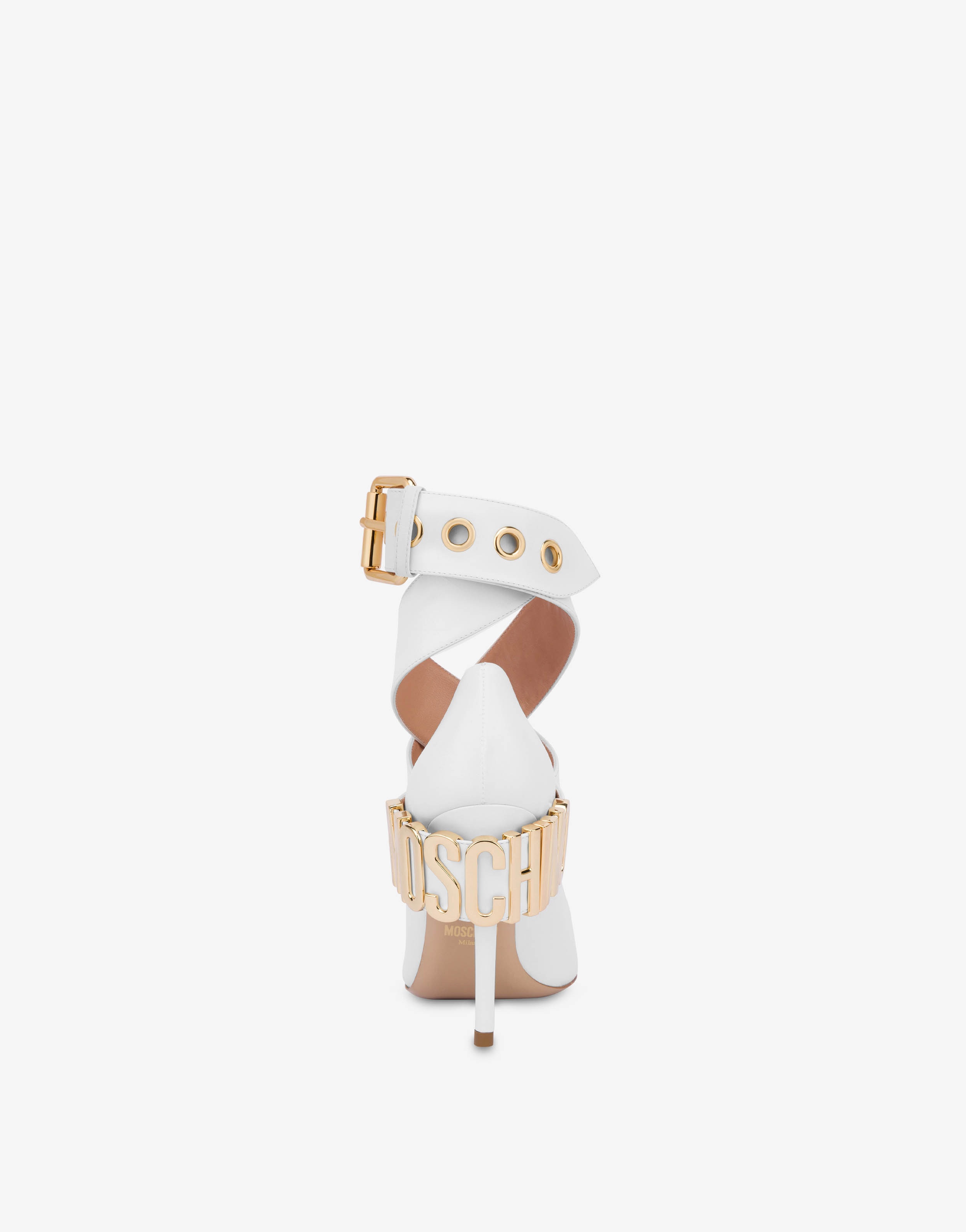 MOSCHINO BELT CALFSKIN PUMPS - 3