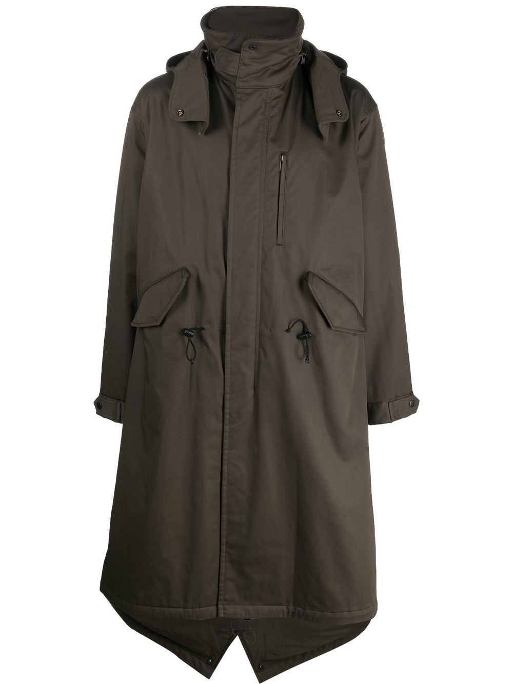 long-length hooded parka - 1