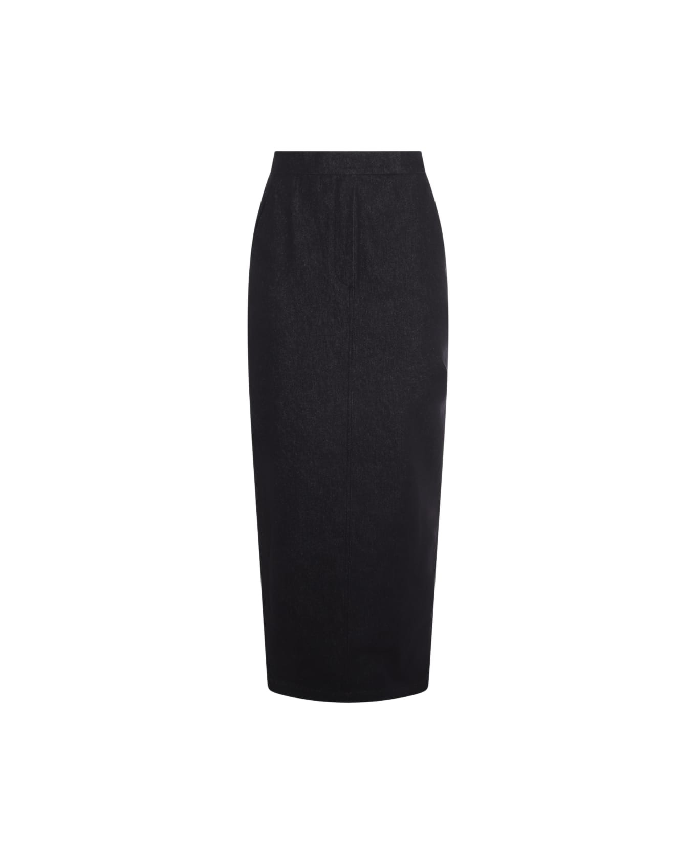 Dark Blue Cotton Skirt - 1