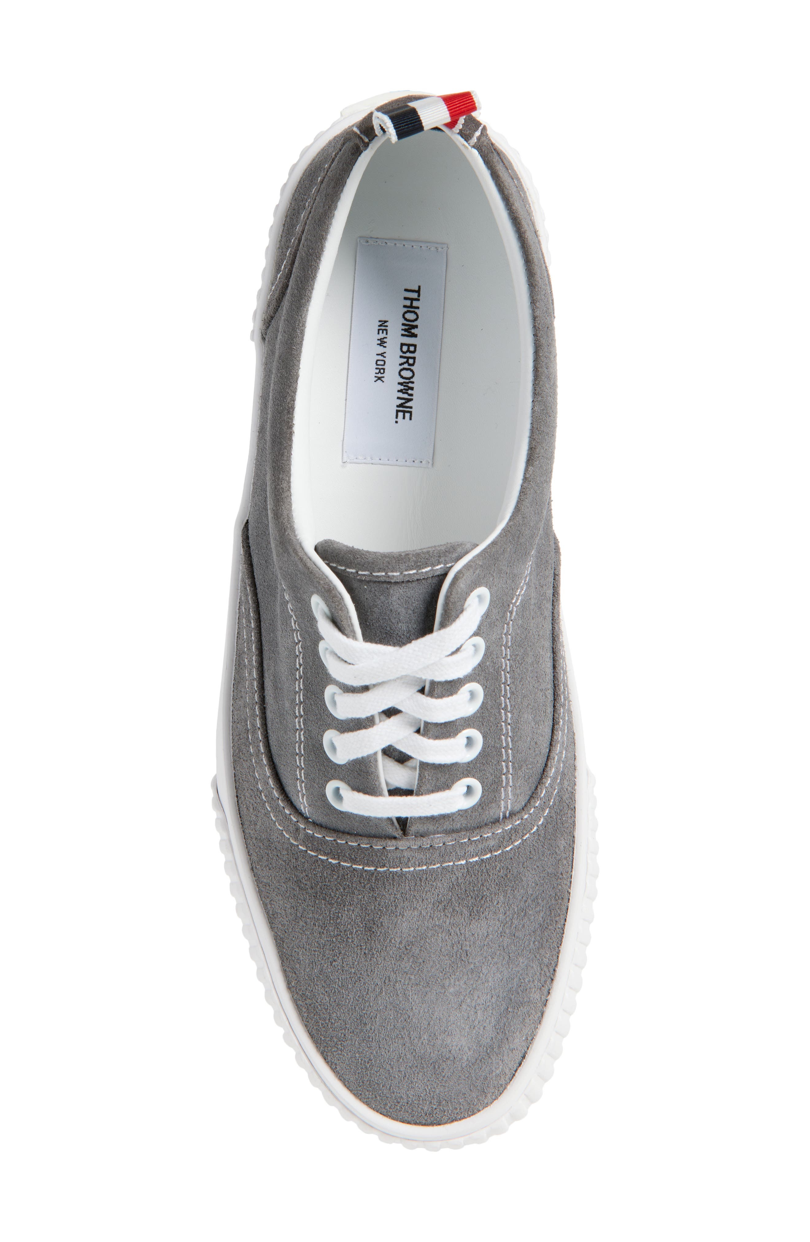 Thom Browne Heritage Low Top Sneaker in Medium Grey at Nordstrom - 5
