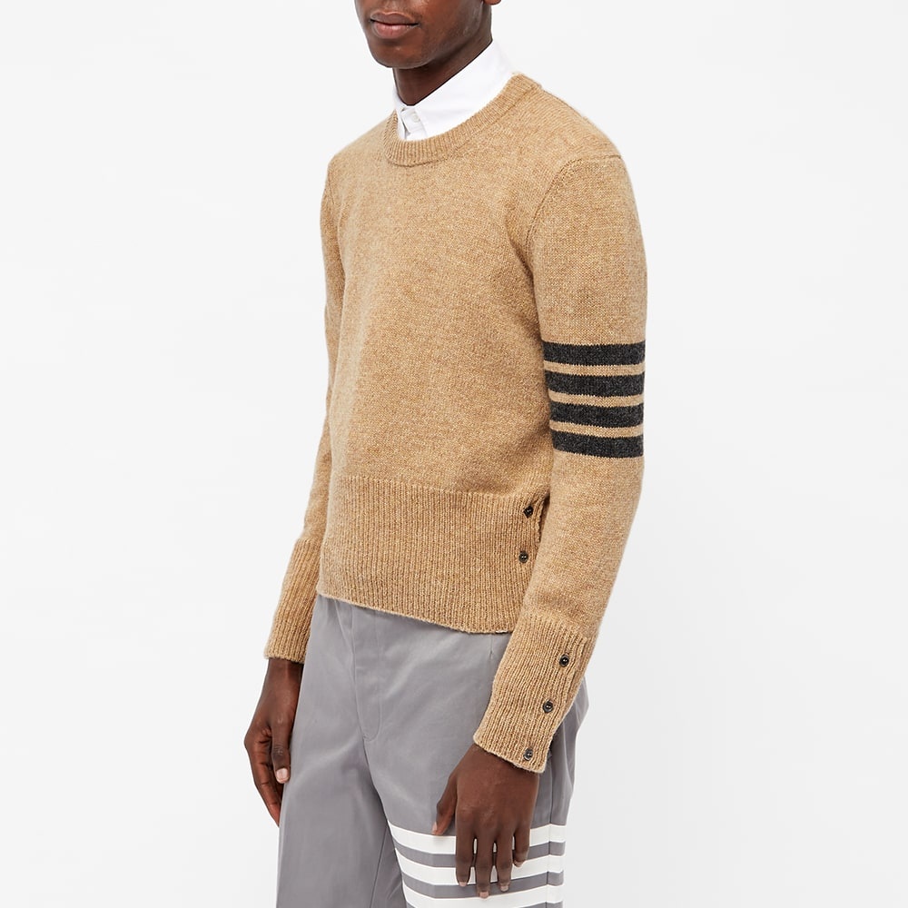 Thom Browne Arm Stripe Shetland Crew Knit - 4