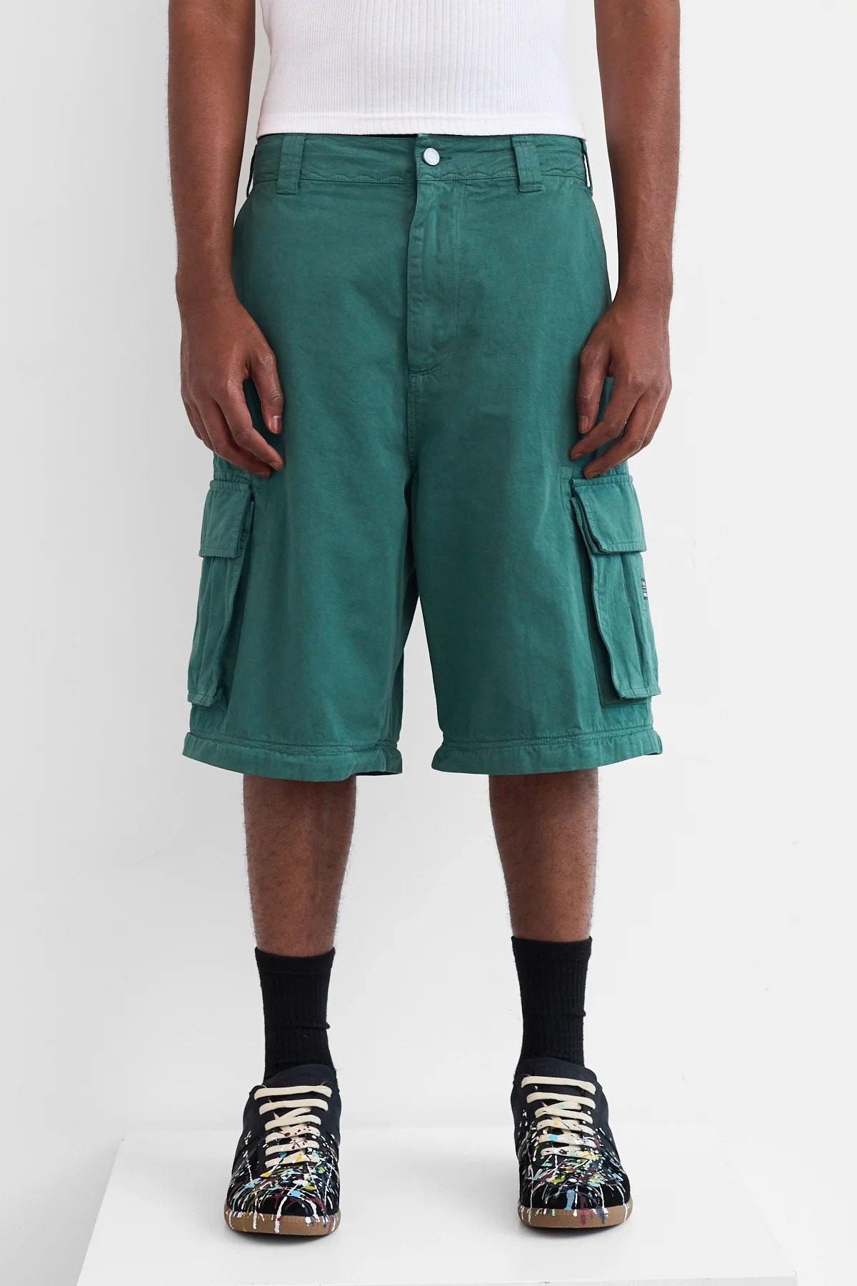 ERL Zip-Off Cargo Pants Green - 4