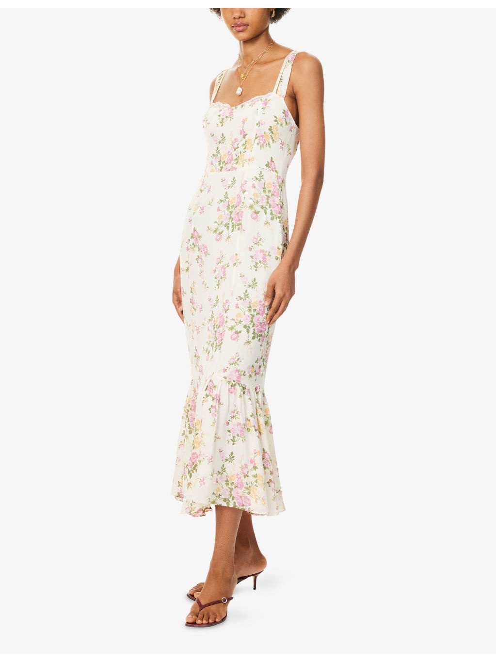 Irisa Floral Woven Maxi Dress - 3