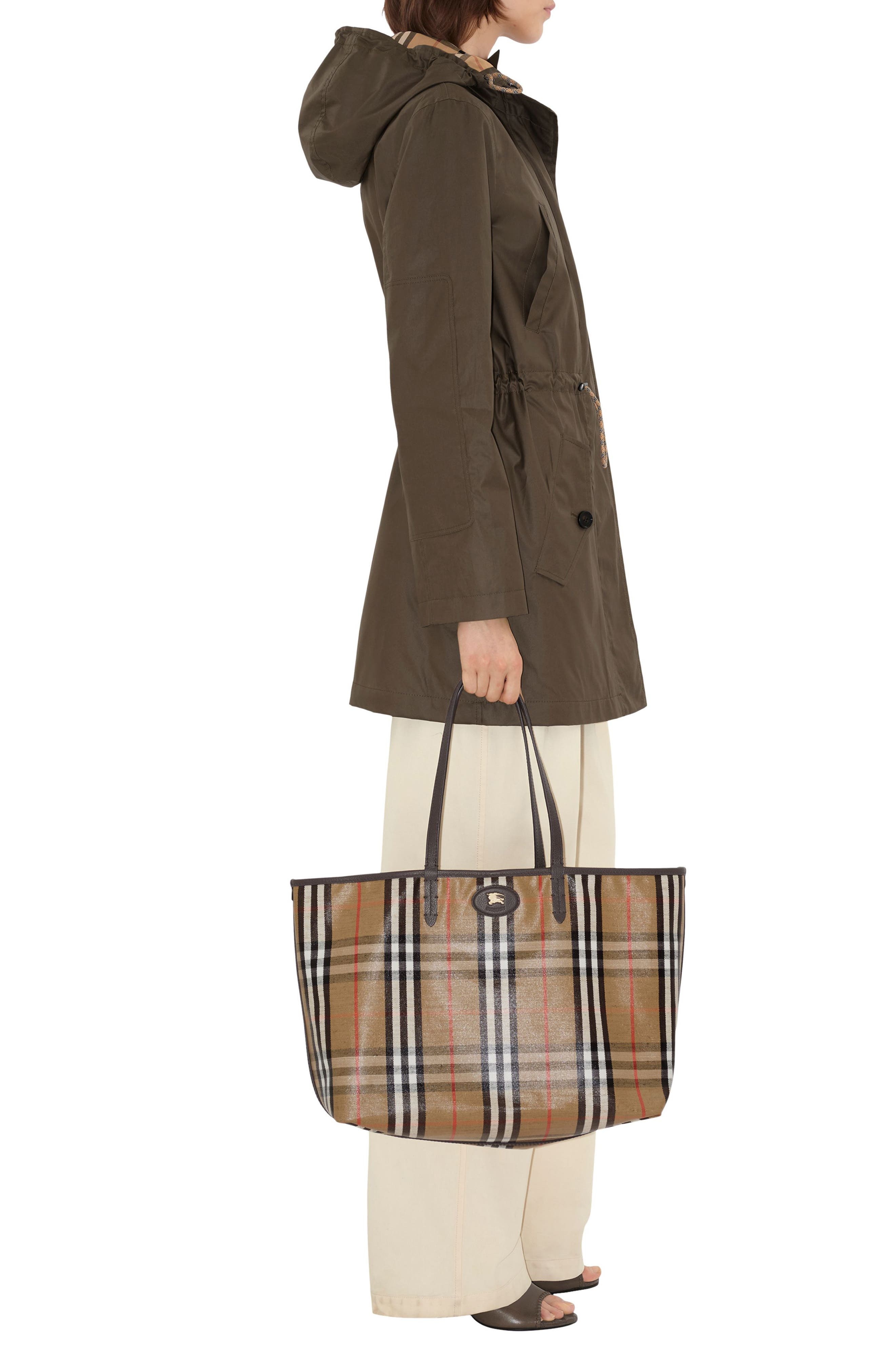 burberry Medium Highlands Coated Canvas Tote in Sand at Nordstrom - 2