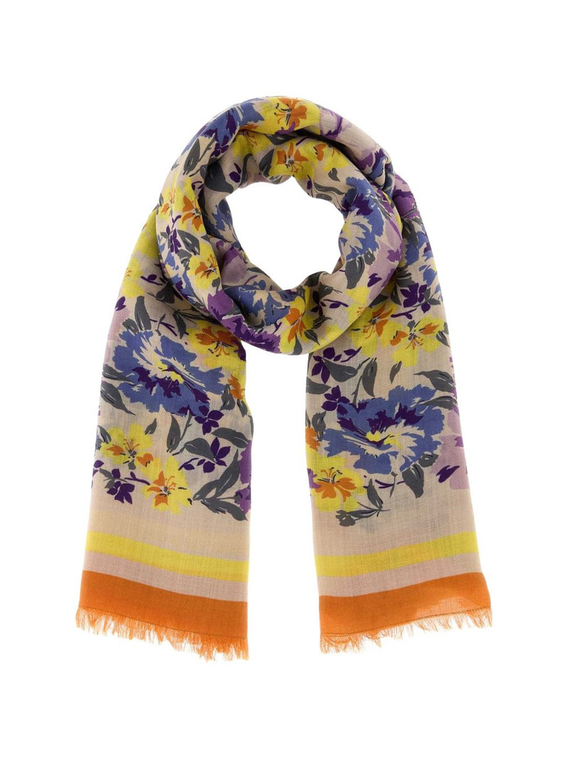 floral printed scarf 1