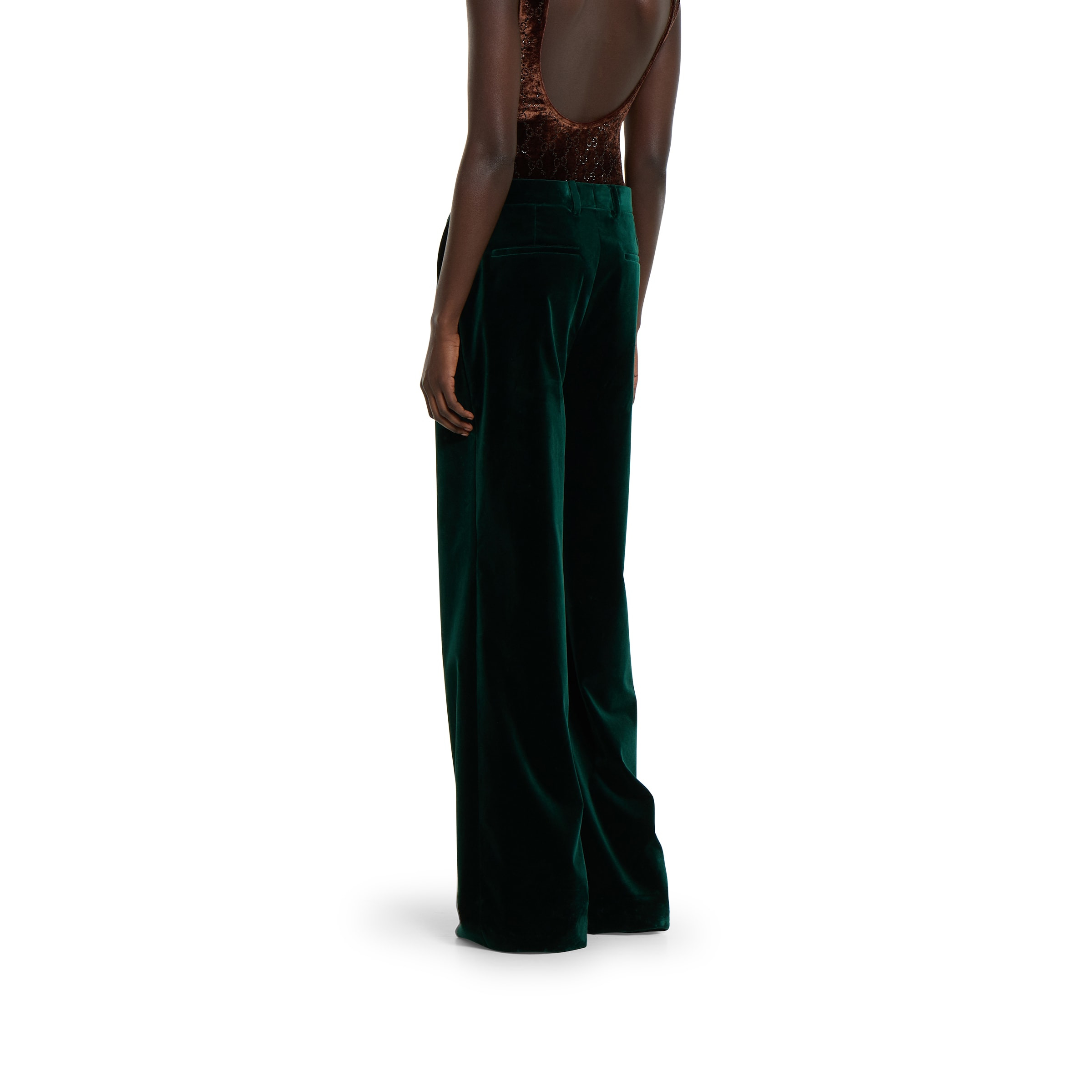 Soft stretch cotton velvet pant - 4