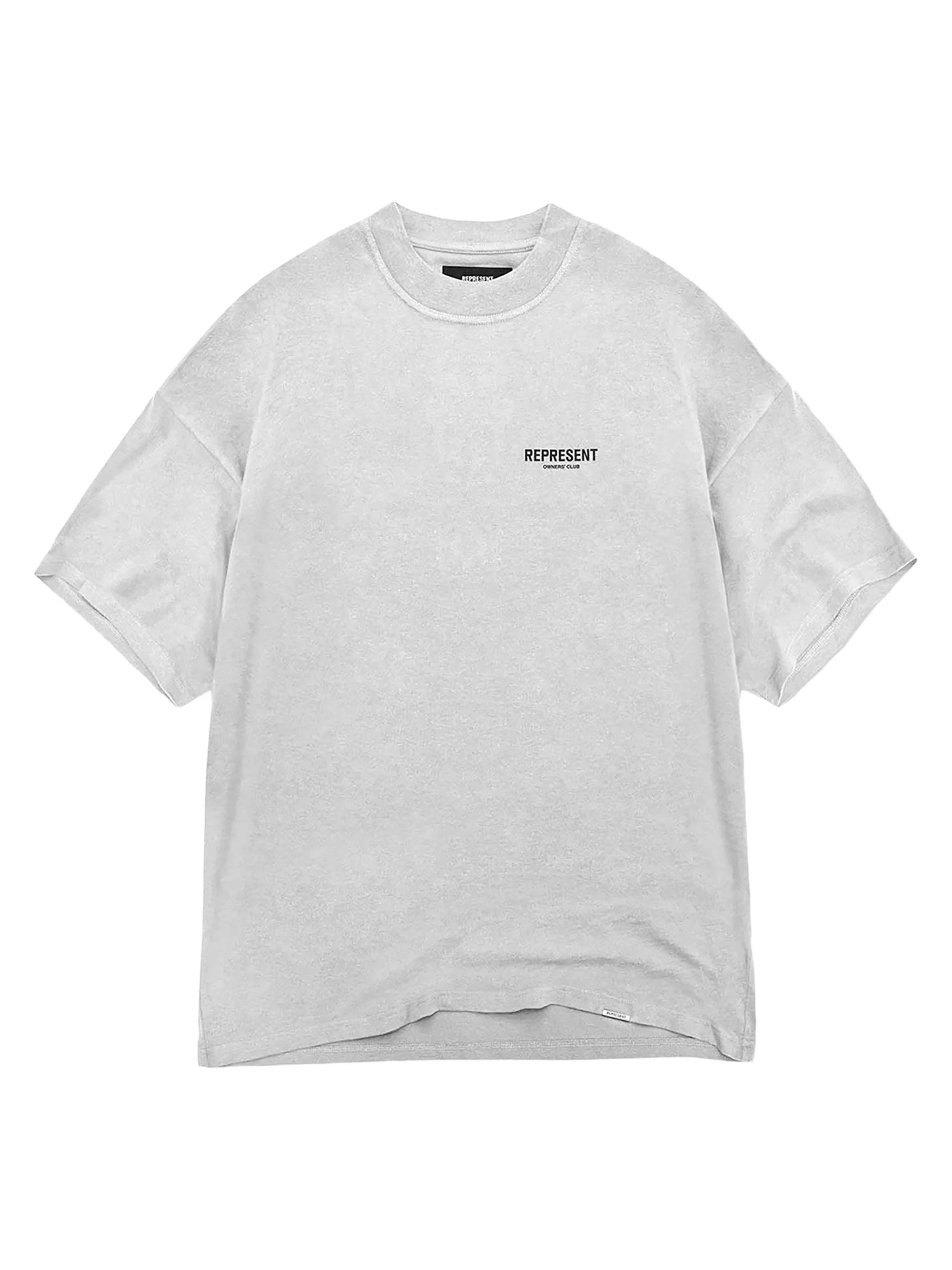 Men's Owners Club Logo Cotton T-Shirt - Ash Grey - 1