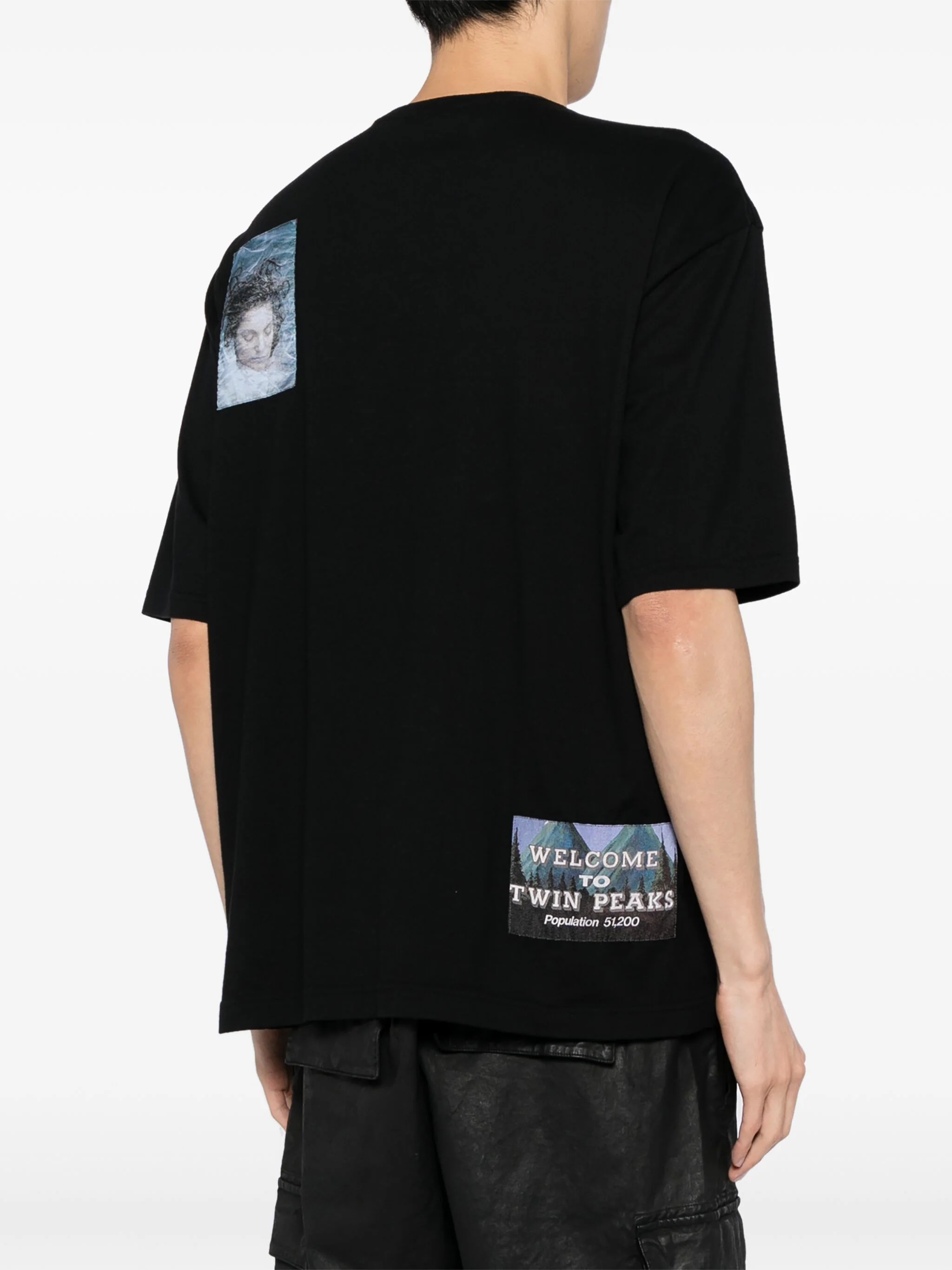 UNDERCOVER Men Cotton Twin Peaks In Jacquard T-Shirt - 3