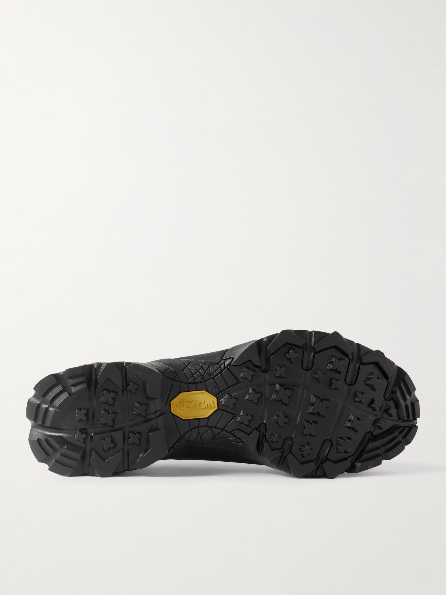 Katharina Light Rubber and Leather-Trimmed Ripstop Sneakers Gray - 3
