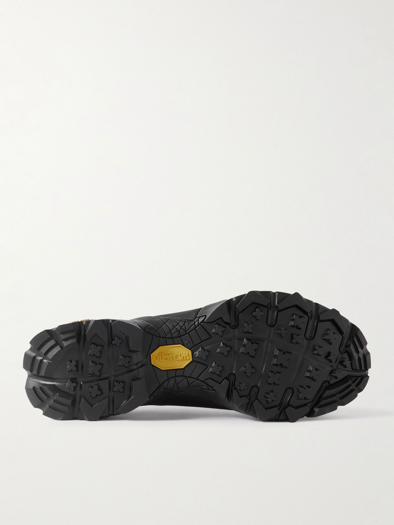 Katharina Light Rubber and Leather-Trimmed Ripstop Sneakers Gray 3