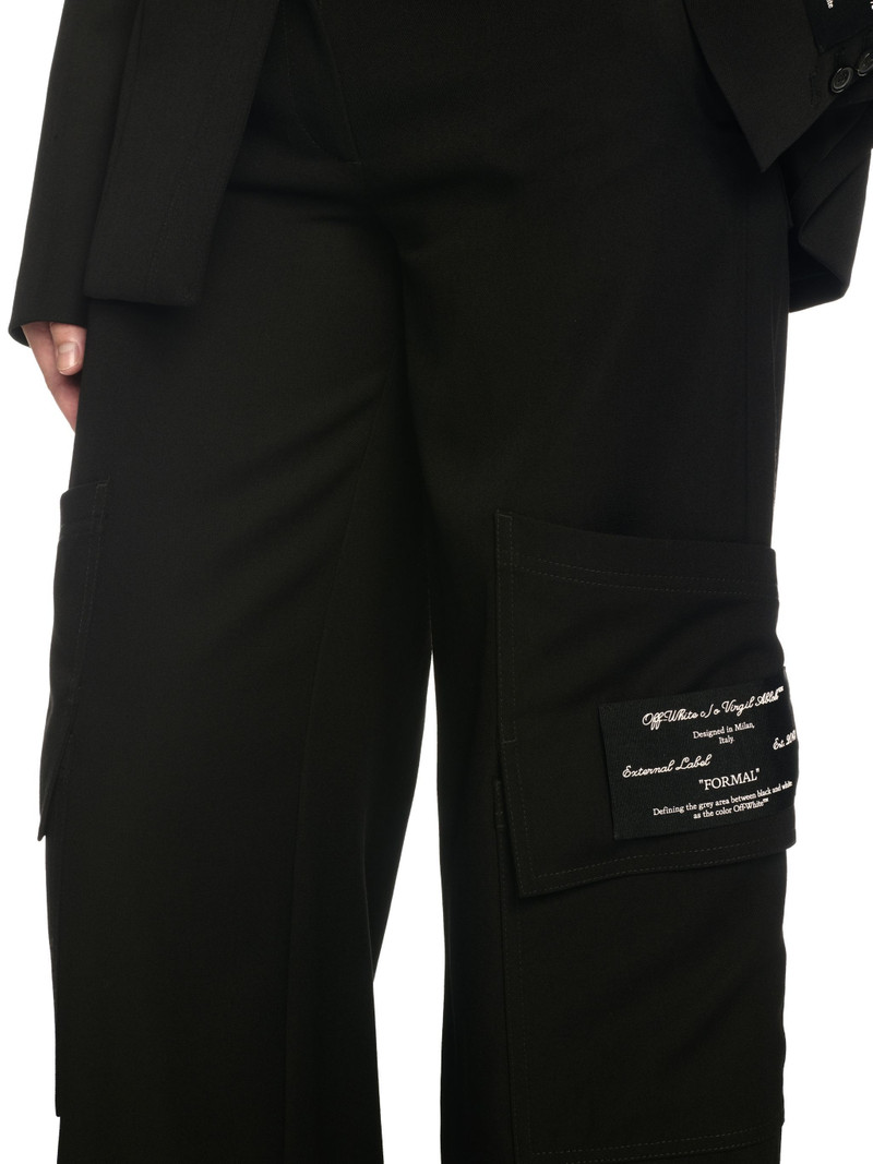 Black Toybox Wool Cargo Pants 5