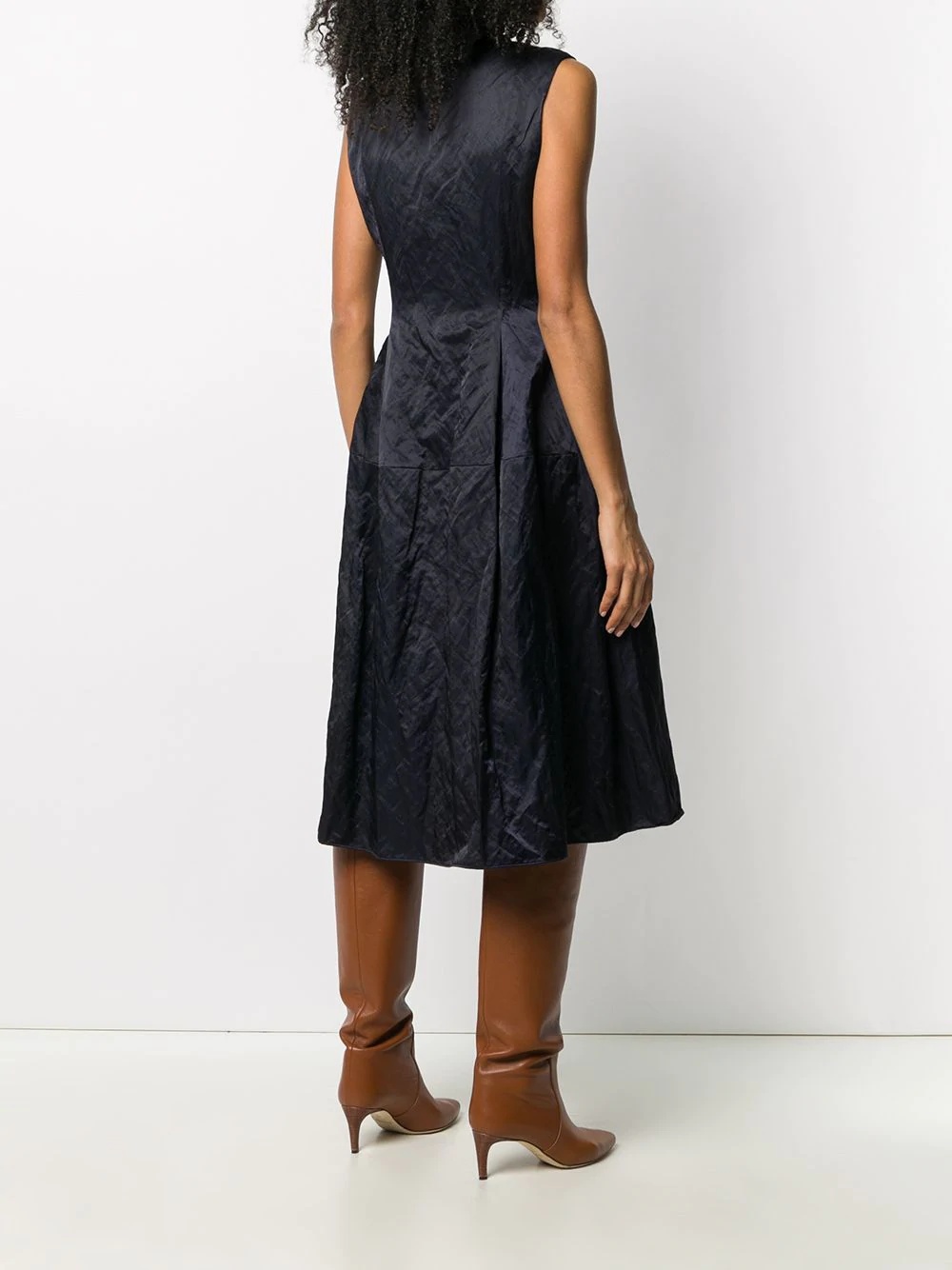 sleeveless midi dress - 4