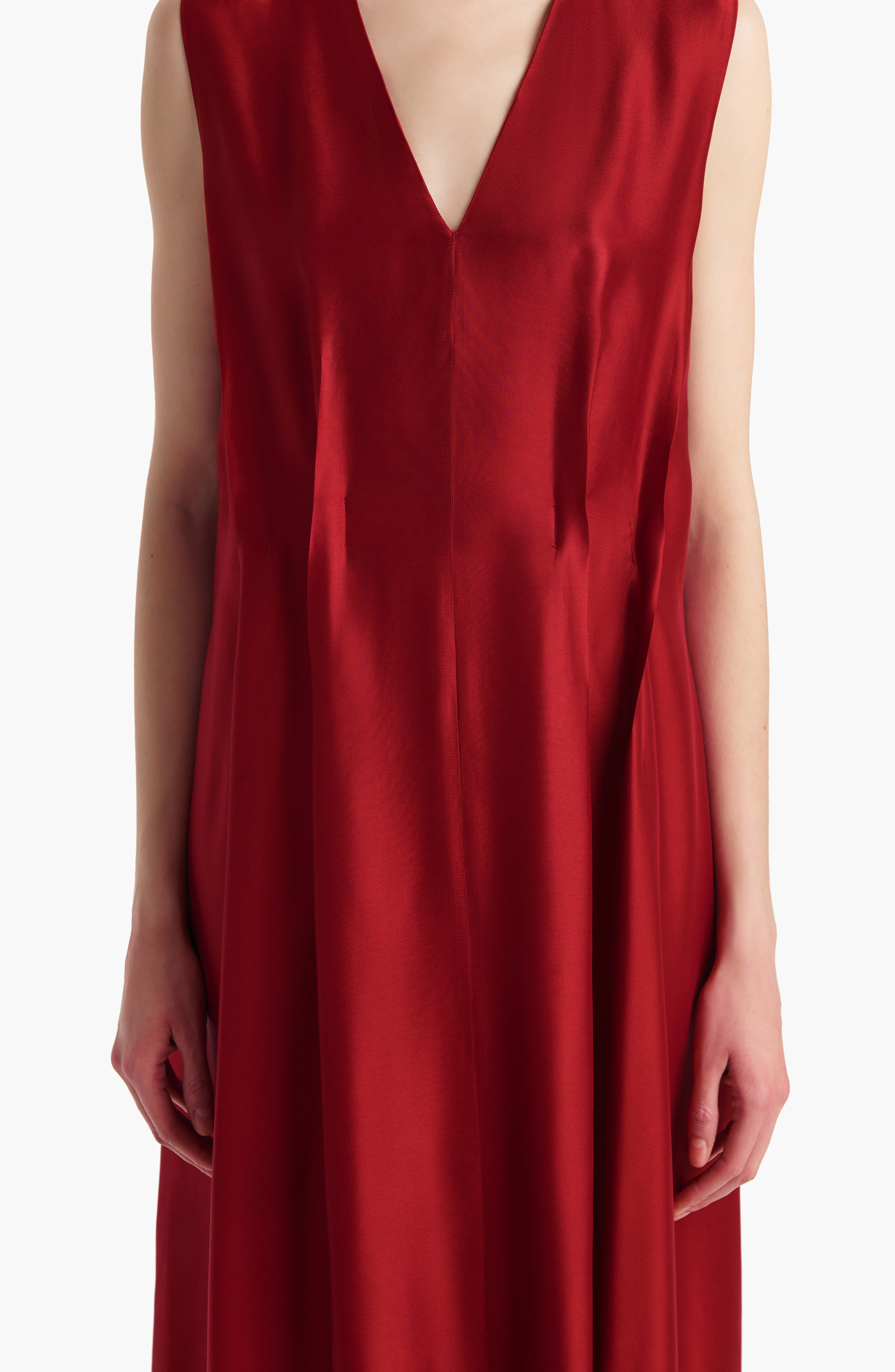 Khaite Syd Tank Dress in Crimson at Nordstrom - 4
