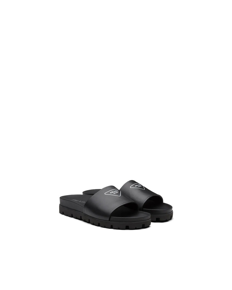 Leather slide sandals 2
