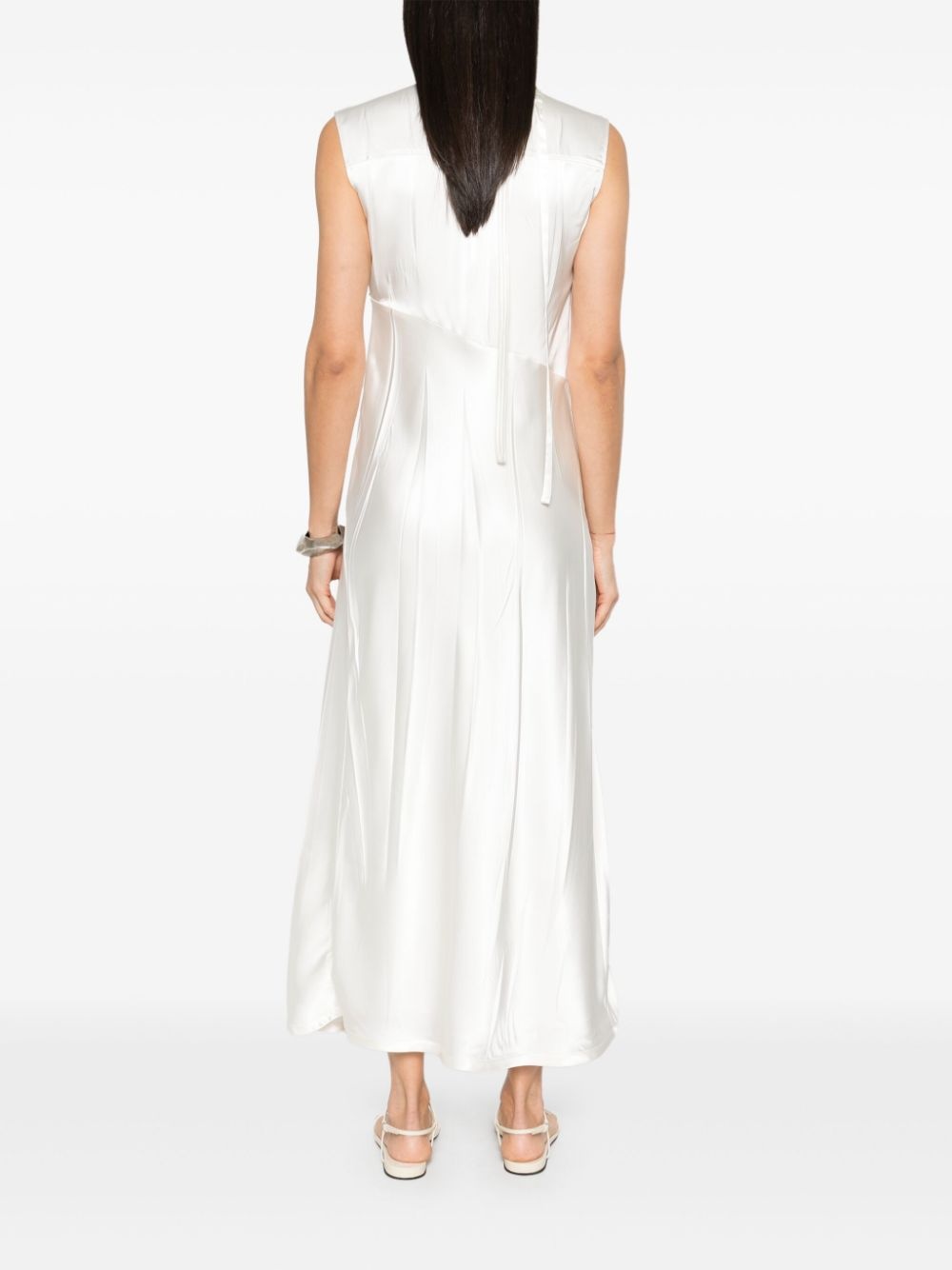satin midi dress - 4