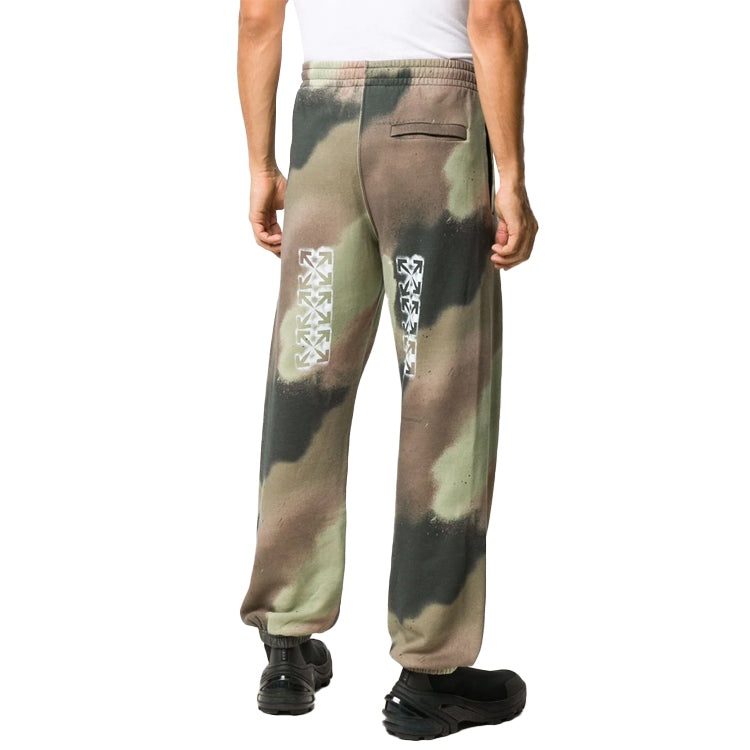Off-White Camouflage Printing Sports Pants Green OMCH029E20FLE0046001 - 3