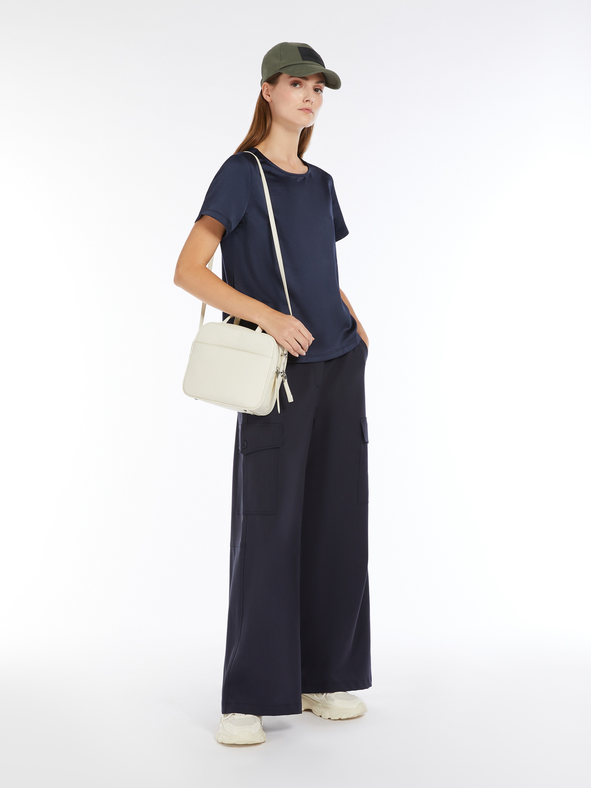 AMBURGO Satin and jersey T-shirt - 2