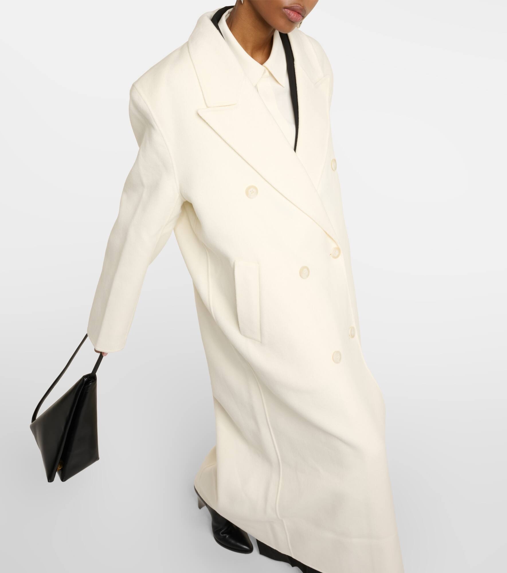 Gaia oversized wool-blend coat - 5
