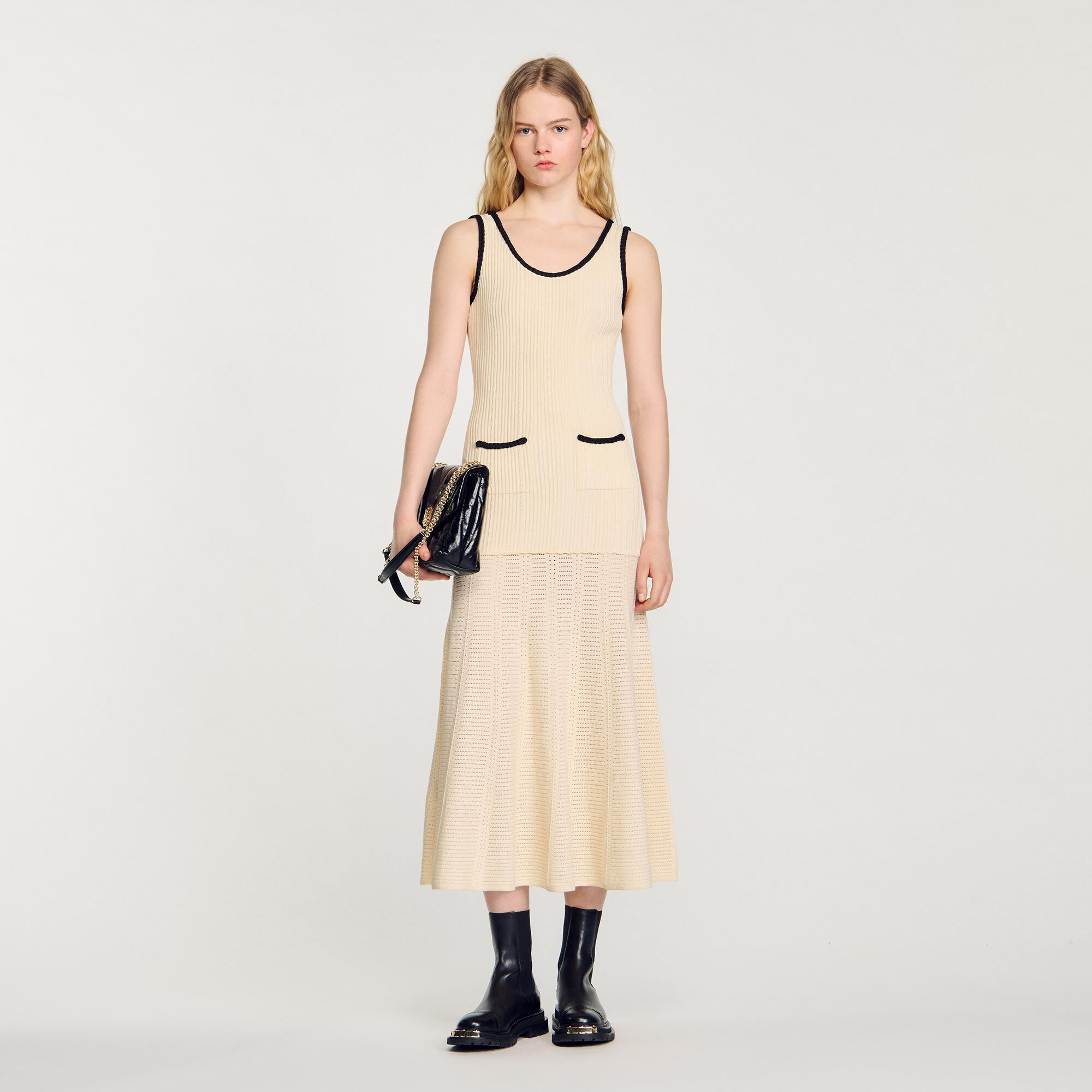 POINTELLE KNIT DRESS - 2