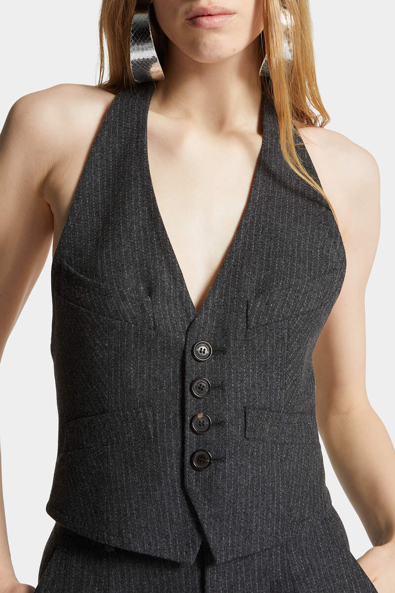 BIANCA PINSTRIPE WAISTCOAT - 5