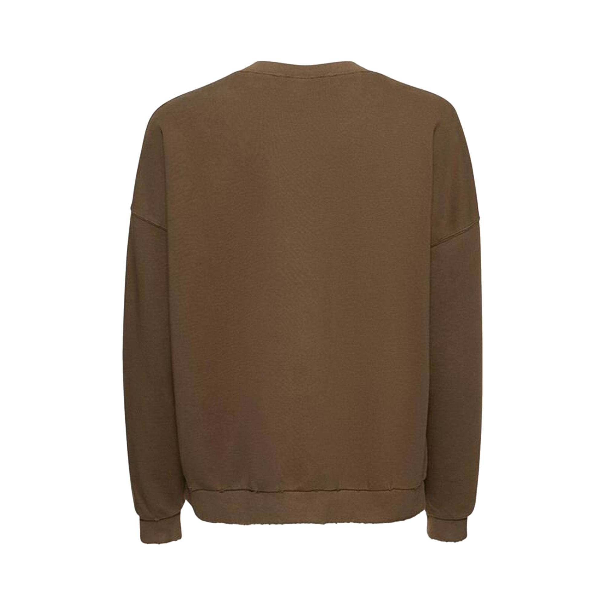 Palm Angels Monogram Statement Crew 'Brown/Black' - 2
