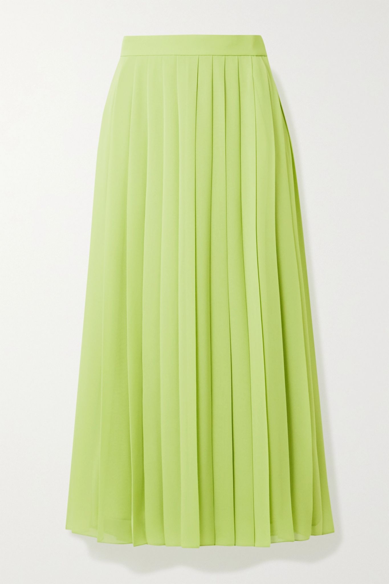 Magda pleated chiffon midi skirt - 1