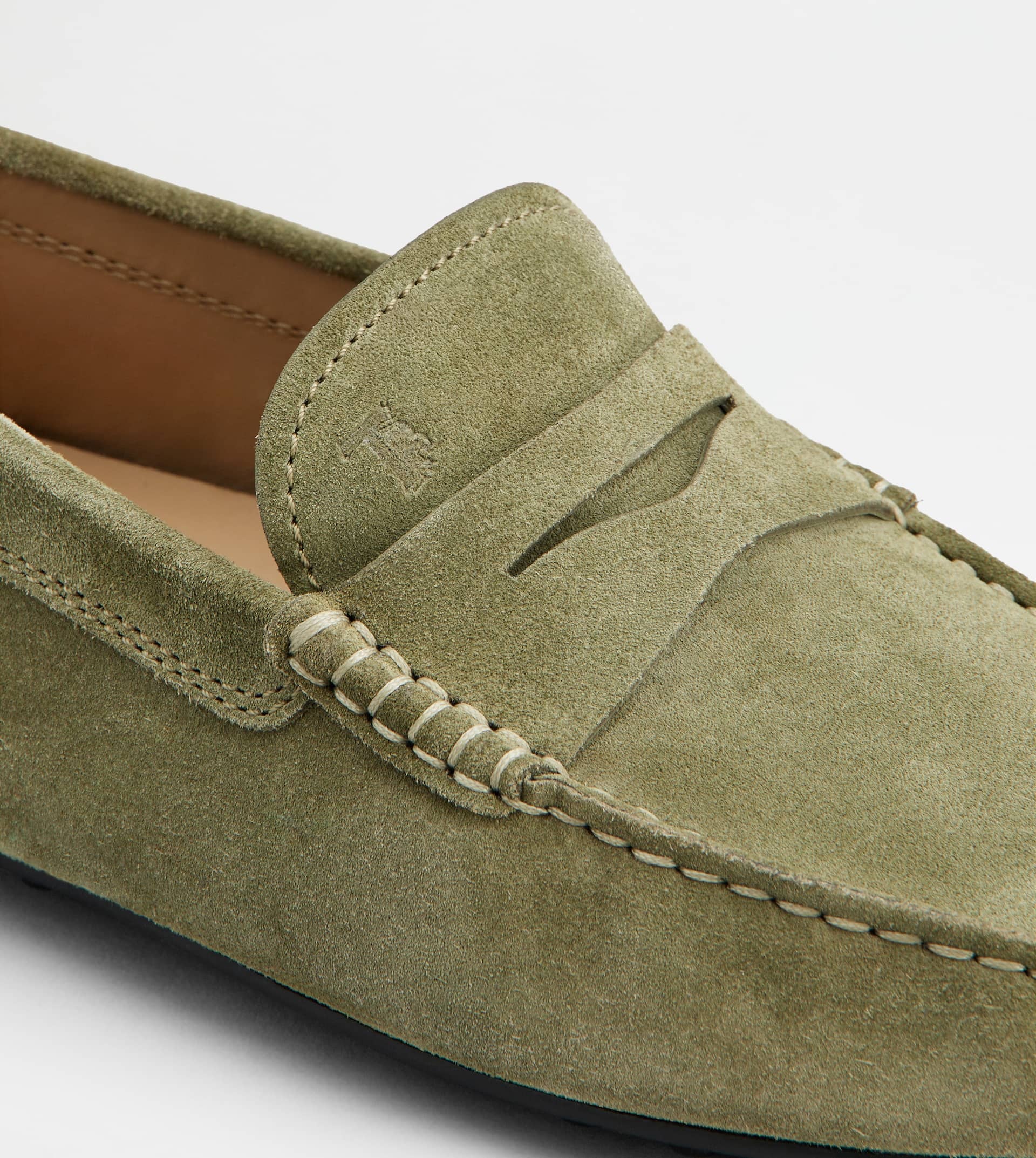 ‏GOMMINO DRIVING SHOES IN SUEDE - GREEN Tod main image 3