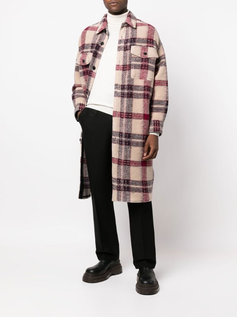 Kotajot checked single-breasted coat - 2