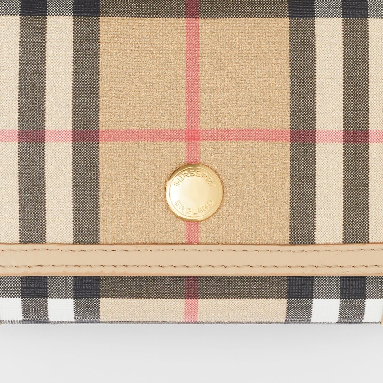 Small Vintage Check E-canvas Folding Wallet 2