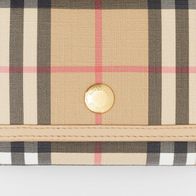 Burberry Small Vintage Check E-canvas Folding Wallet outlook